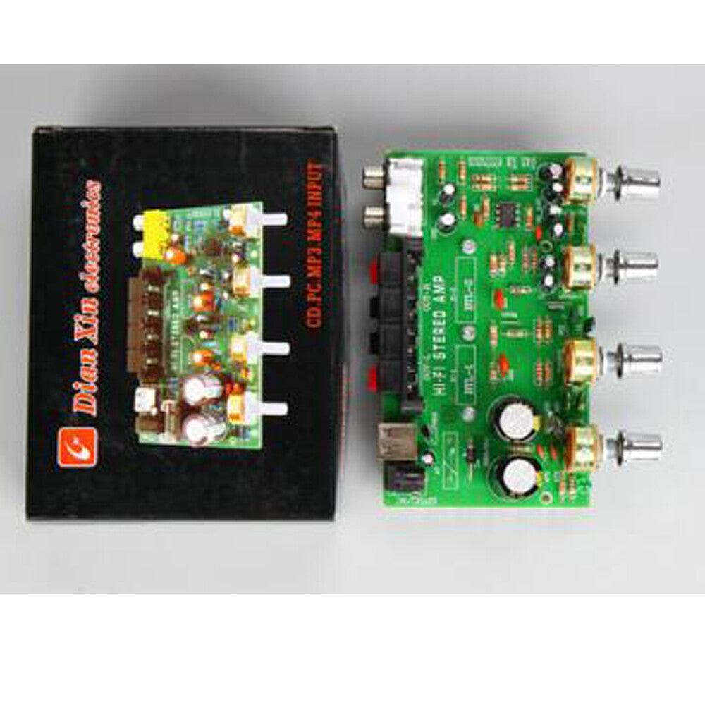 DC12V 25W+25W 2.0 USB Charging Car Computer DIY Power Amplifier Board