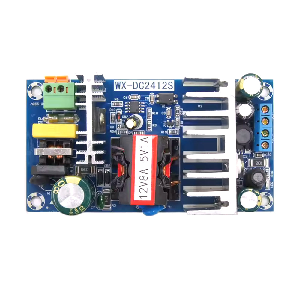 AC-DC Dual Output Power Bare Board Module, 12V 8A & 5V 1A Dual Switch Power Adapter Board