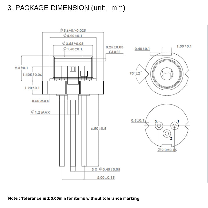 QL65I7S-A/C 650nm 30mw Laser Diode 5.6mm TO-18 Pin