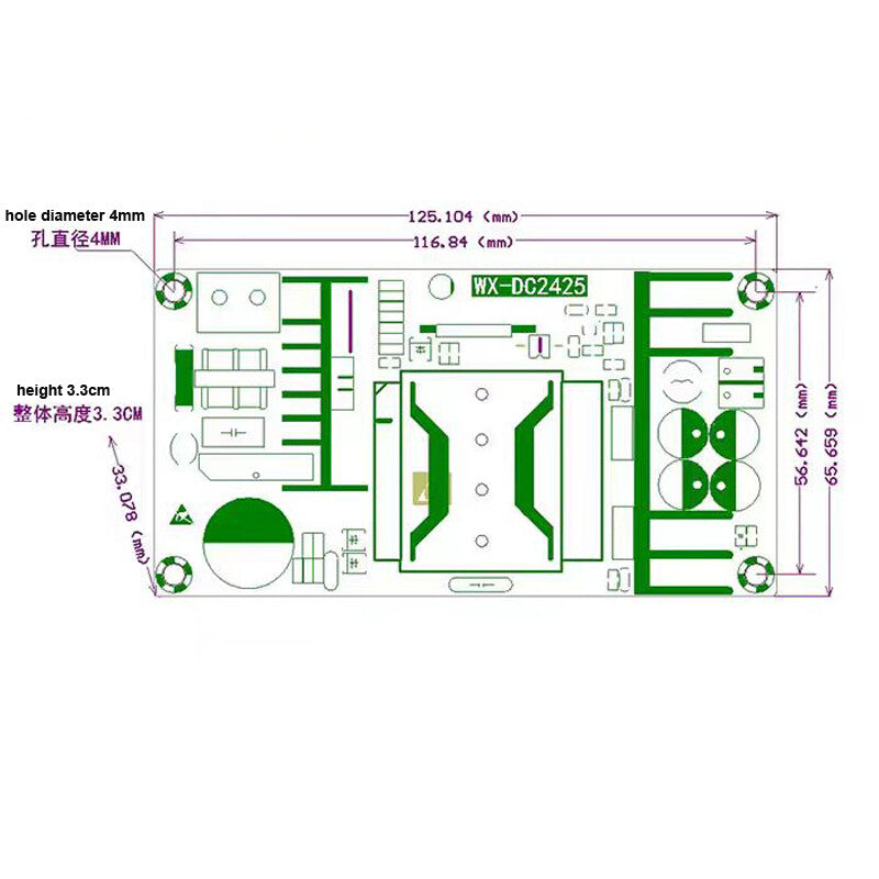 DC24V 220W 9A Switching Power Supply Board Industrial Power AC to DC Module
