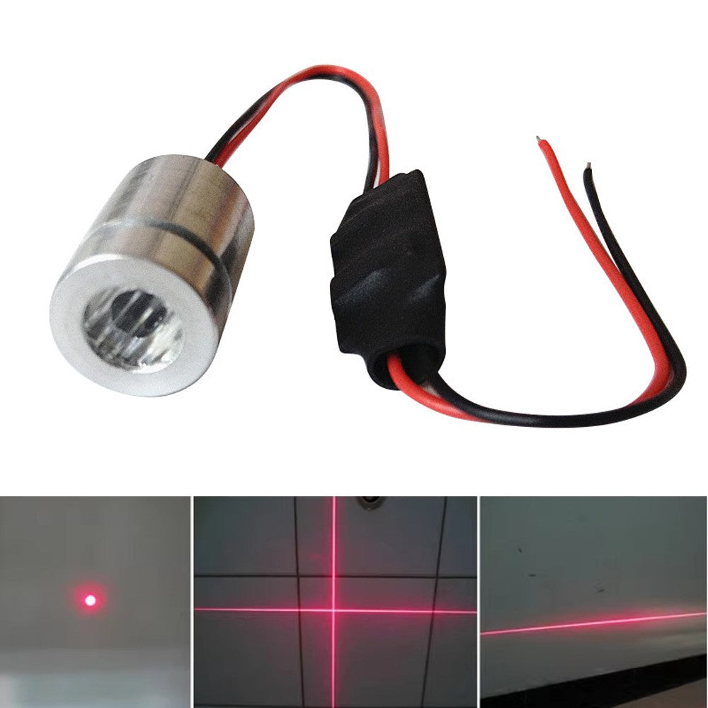 5pc/Lot 660nm 100mW High Power Dot/Line/Cross Red Light Laser Module Laser Warning Light Marking Rangefinder