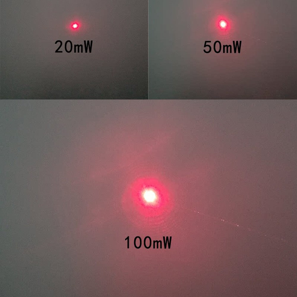 650nm Red Dot Laser Module 8x21mm, 0.5-100mW Internal Adjustable Focus Laser Head Industrial Positioning
