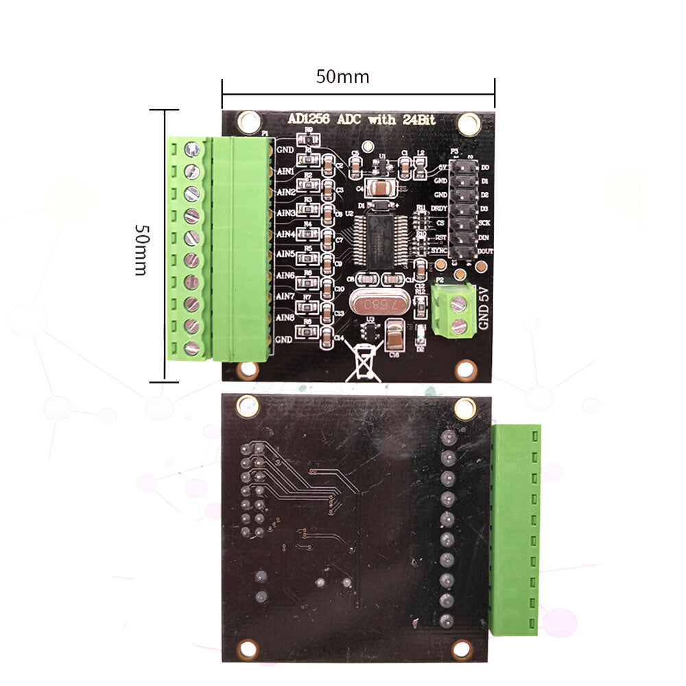ADS1256 24-Bit High Precision ADC Data Acquisition Analog To Digital Converter