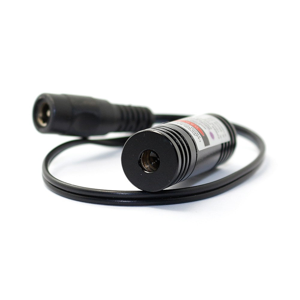 14.5x45mm 405nm 150mW Dot Line Cross Violet Adjustable Laser Module w/Adapter