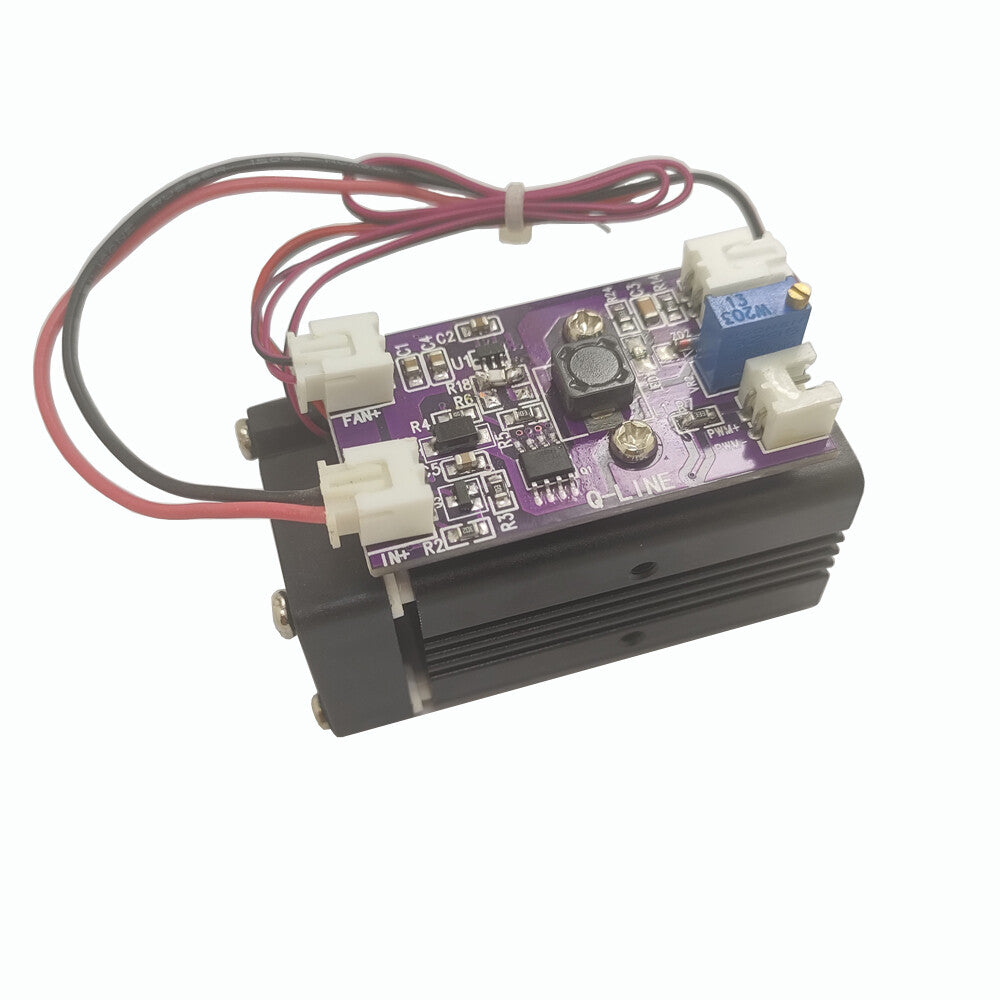 532nm 100mw Dot Laser Module 12V with Fan Cooling TTL 0-30KHZ Long-time Working