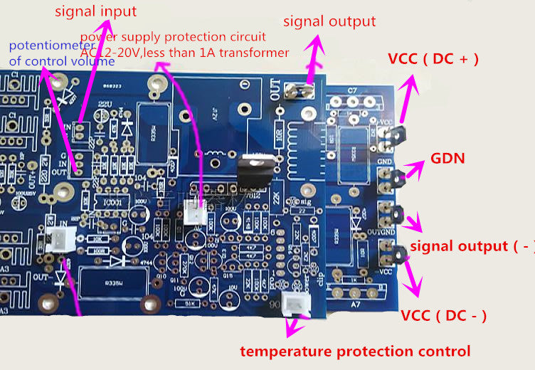 Hifi 1500W Assembled Mono Amplifier Board Powerful Mono Channel Amp Board