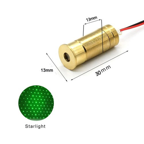 532nm 45mW 3V Dot Line Starlight Cross Grid Pattern 3D Green Light Laser Module
