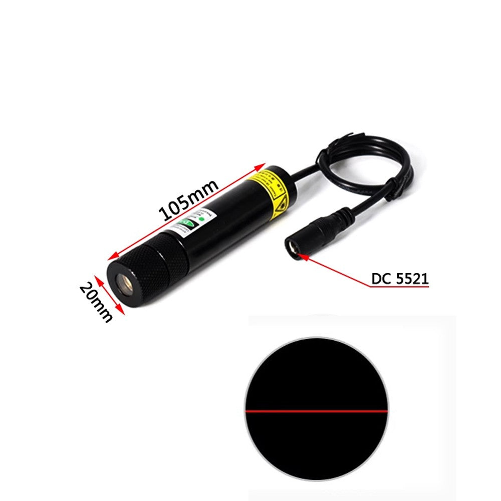 660nm 100mW 3V-5V Dot Line Cross Gypsophila Green Laser Module Woodworking Stone Cutting Equipment Positioning