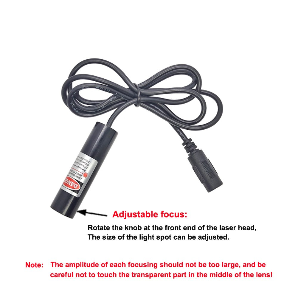 532nm 10mW 20mW 30mW 50mW 80mW Adjustable Focus Dot Laser Light Module Locator