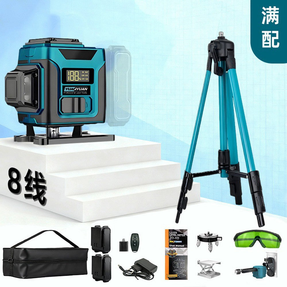 515nm High‑Precision Green Laser Level with Digital Display | Universal Level Tool for Indoor & Outdoor