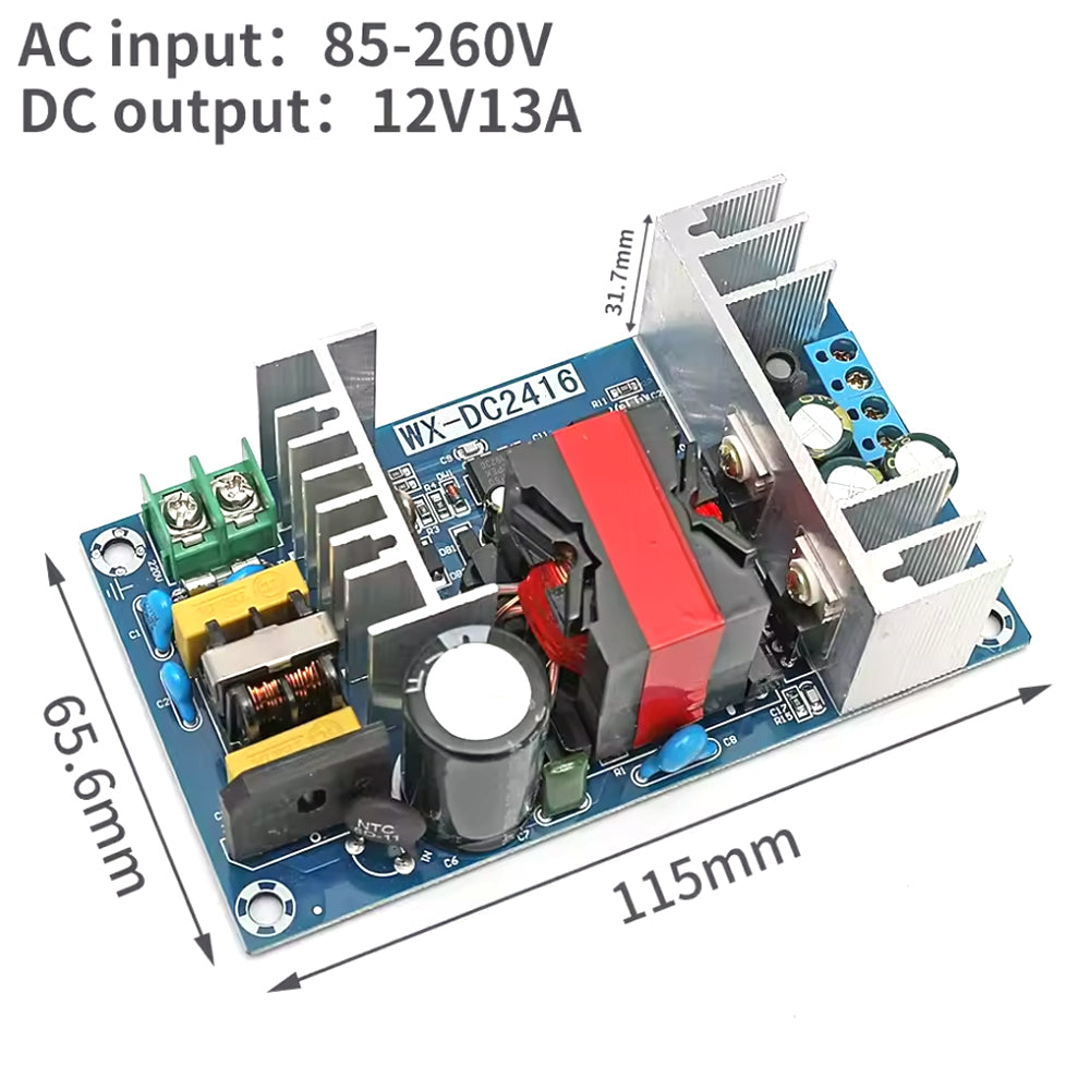 12V 150W AC‑DC Switching Power Supply Bare Board, 12V 13A High‑Power Industrial Power Converter Module