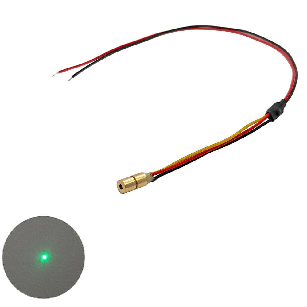 3V-5V 520nm 0.5mW 1mW 5mW 10mW Φ4X8mm Green Dot Laser Module Laser Positioning Lamp