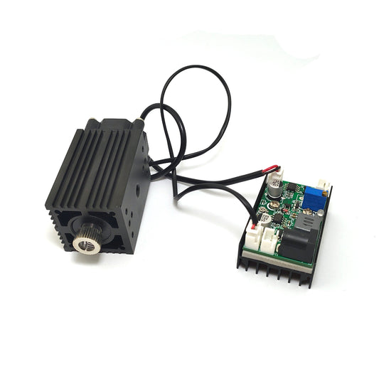 Focusable 450nm 2W 2000mw Blue Laser Module W/Driver+TTL 12V Wood Carving