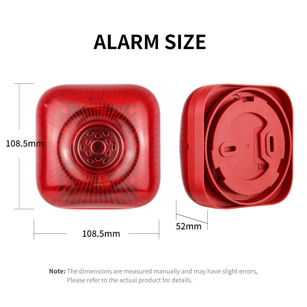 Wireless RF Fire Alarm Panel Wireless Audible and Visual Alarm Security System