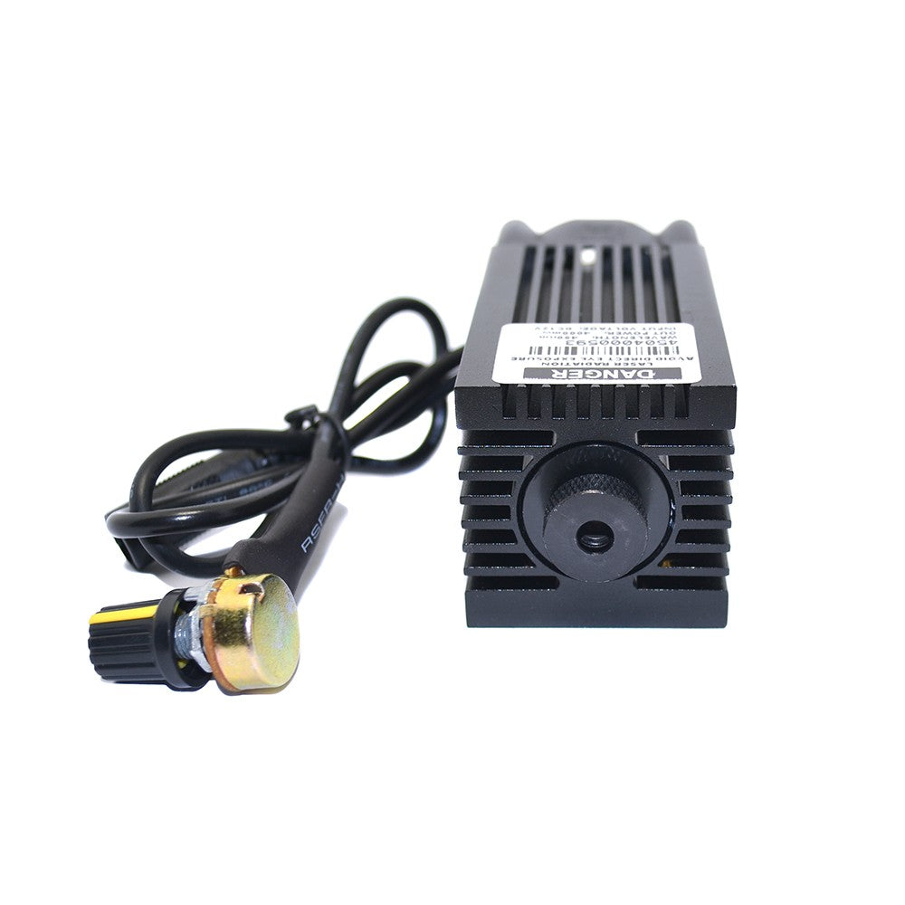 DC12V Adjustable Blue Laser Module 5500mW Knob Analog Dimming CNC Engraving