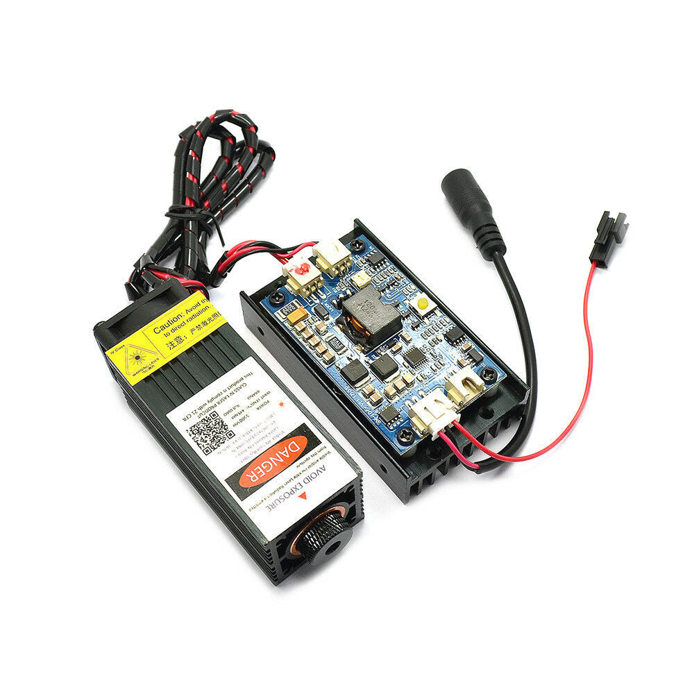 445nm 3W 5.5W Laser Module High Power PMW for Engraving Machine with Heatsink