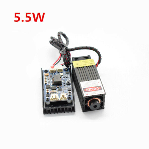 445nm 3W 5.5W Laser Module High Power PMW for Engraving Machine with Heatsink