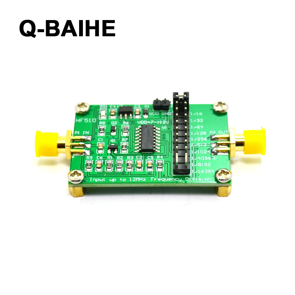 HF510 12MHz Divisison module 16-32-64-128-256-512-16384 Frequency Divider Module