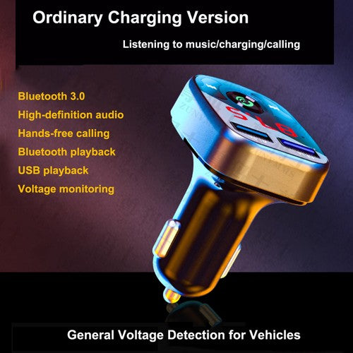 Car Bluetooth Receiver With Lossless Sound Quality MP3 Player Conversion Cigarette Car Charger Super Fast Charging
