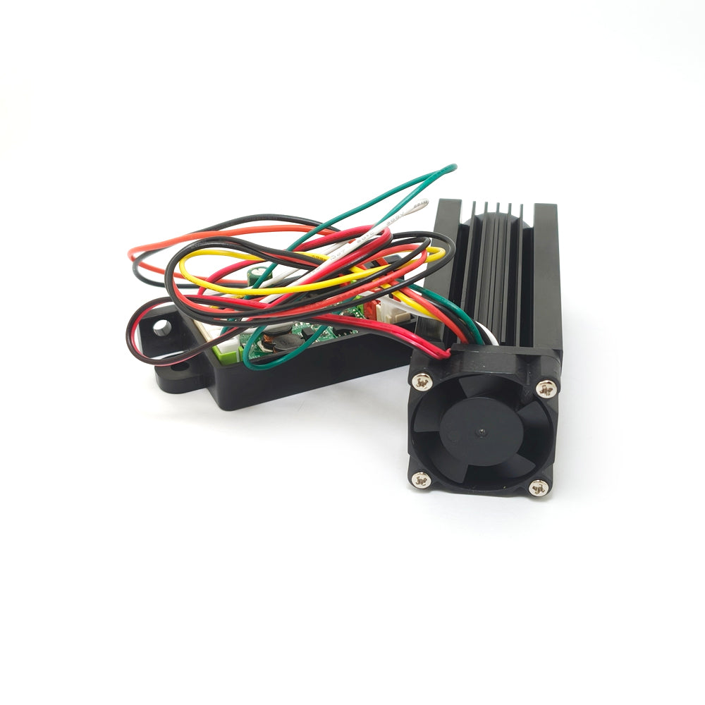 100mW 532nm Green Fat Beam Laser Module 12–15mm with TTL 0–20kHz, 12V DC