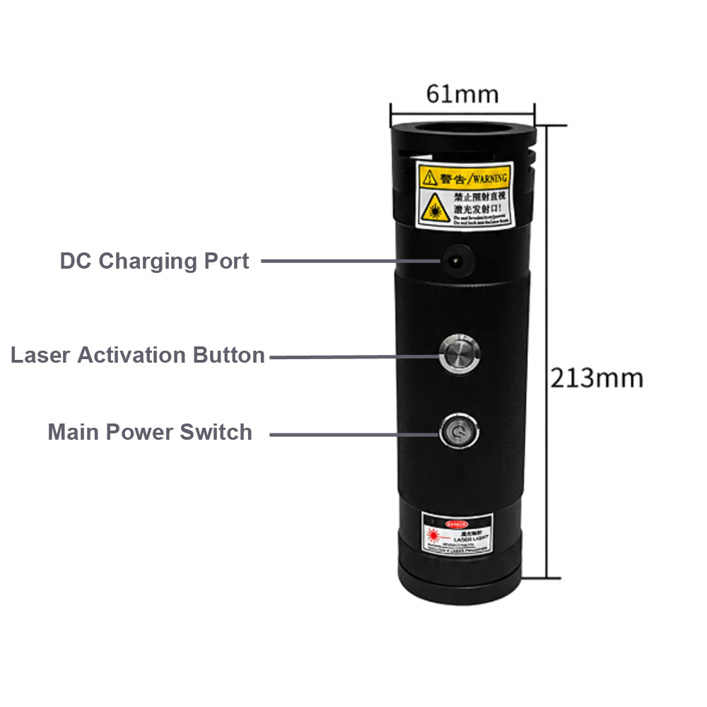Professional 120W Laser Igniter with 20x Handheld Laser Beam Expander Pump Source Condenser Lens