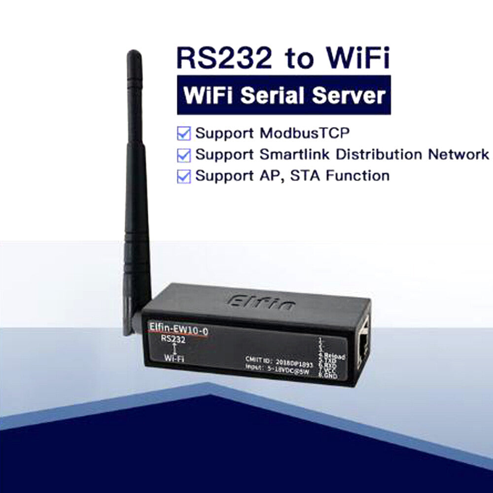 Serial To Wifi Server Small Volume RJ45 RS232 Wireless Communication Module