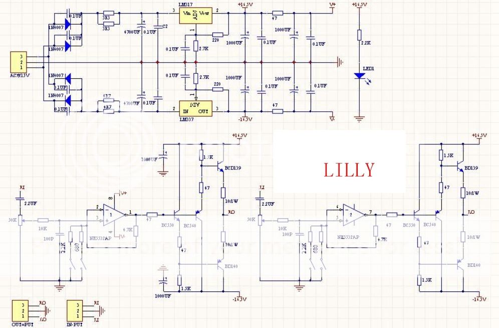 Headphone Amplifier Board Reference Lehmann circuit design Kit AC 15V-0-15V