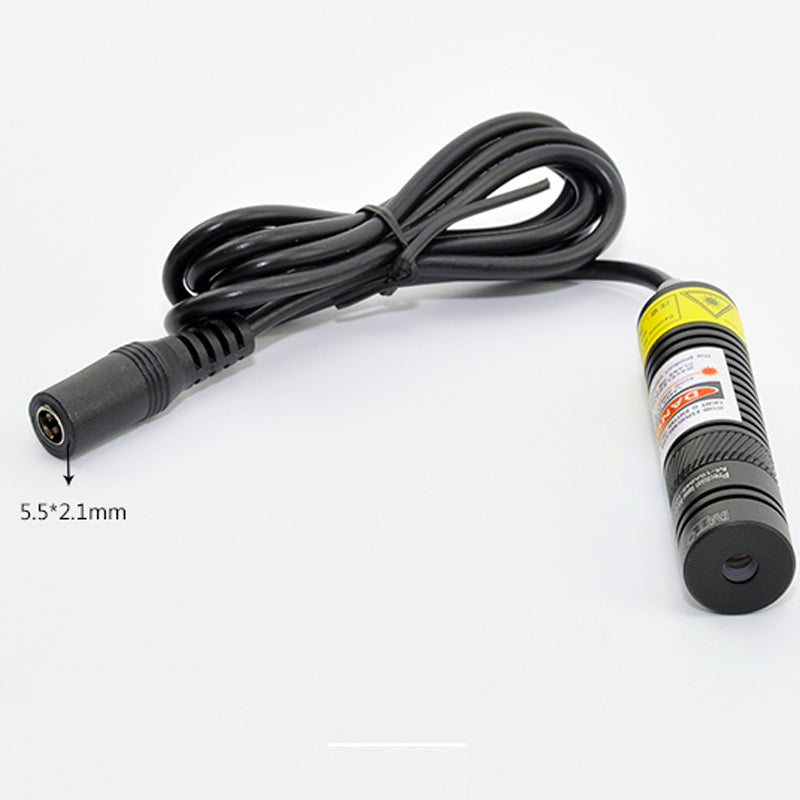 Focusable 650nm 10mw Red Laser Module for Clothes Cutting / Wood Cutting Mechanical Positioning