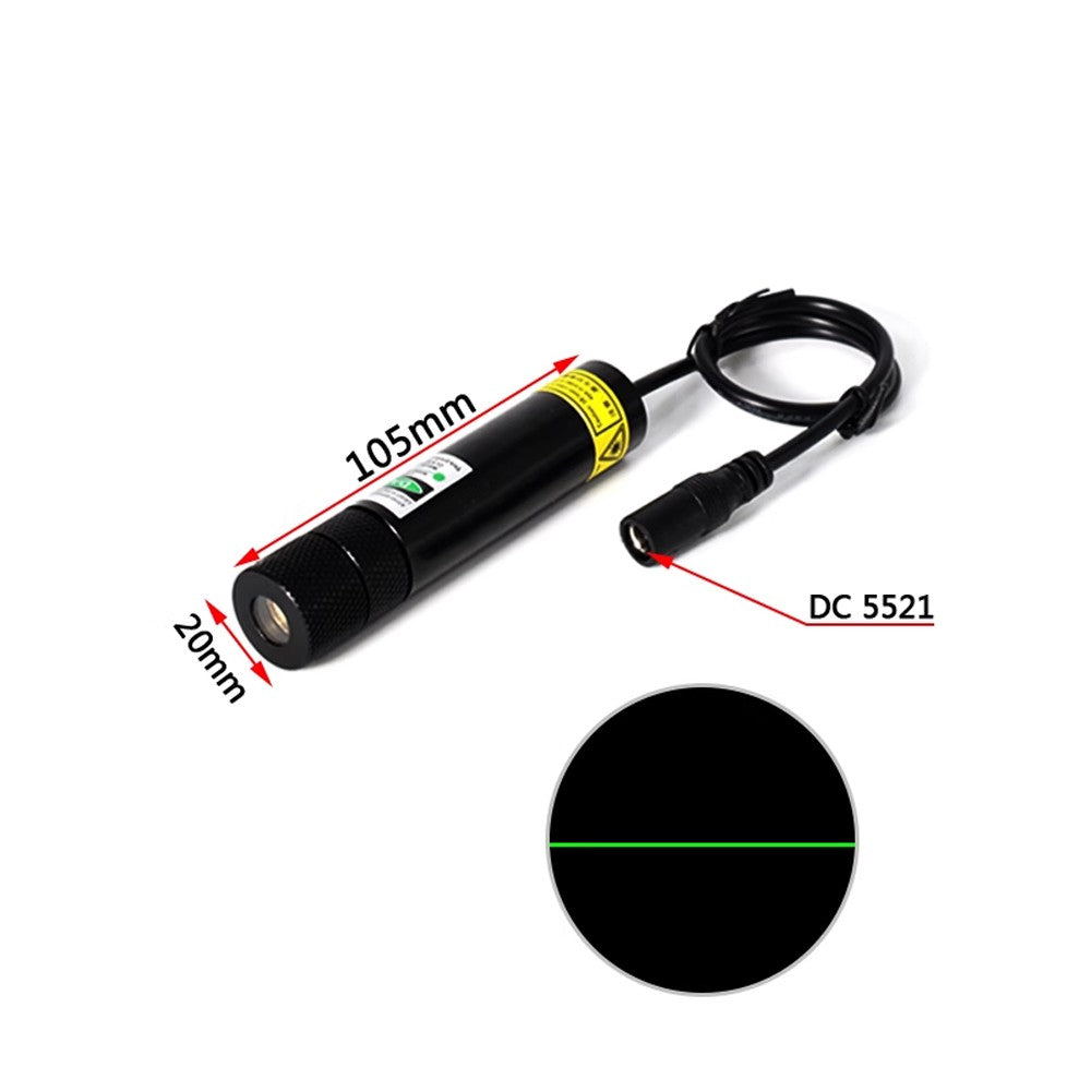 532nm 100mW 3V-5V Dot Line Cross Gypsophila Green Laser Module Woodworking Stone Cutting Equipment Positioning