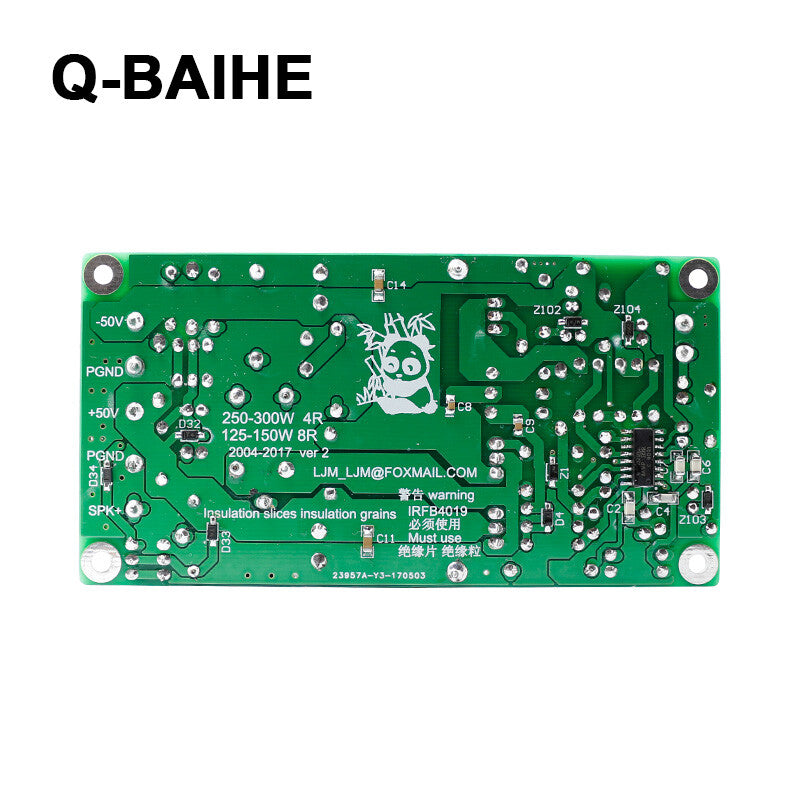 IRS2092 IRFB4019 Power Amplifier Board+Speaker Protection+Relay prot Mono Final