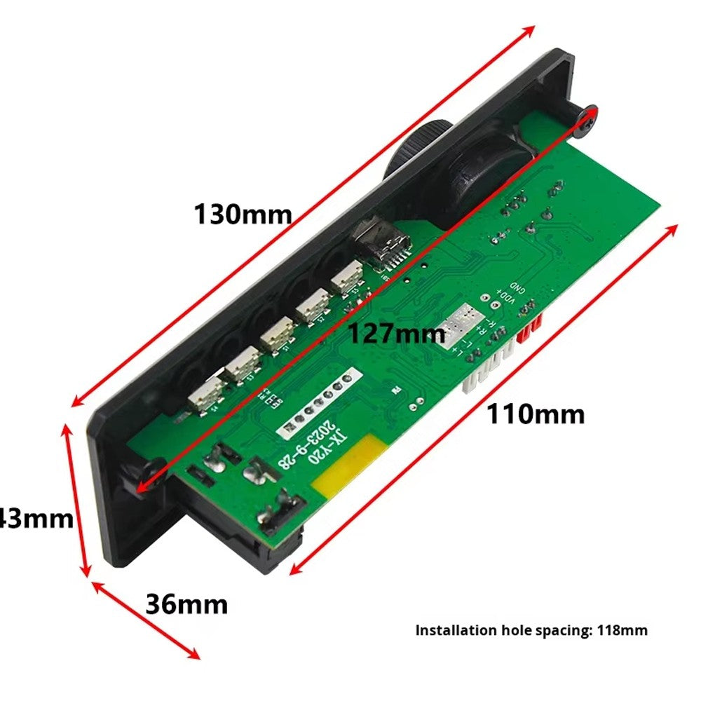 5W Amplifier Microphone Decoder Board with Call Recording MP3 Decoder Board 5V