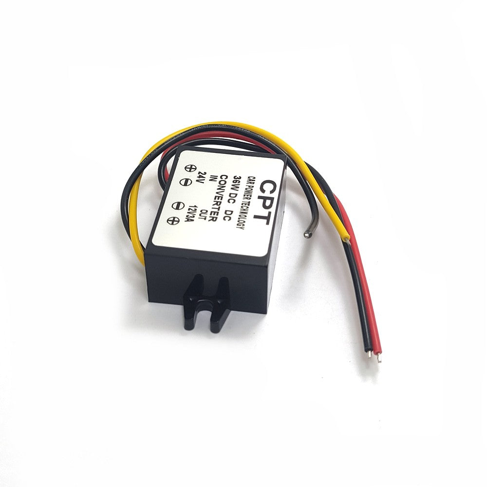 36W Step-down Power Adapter DC24V to DC12V3A Car Power Converter