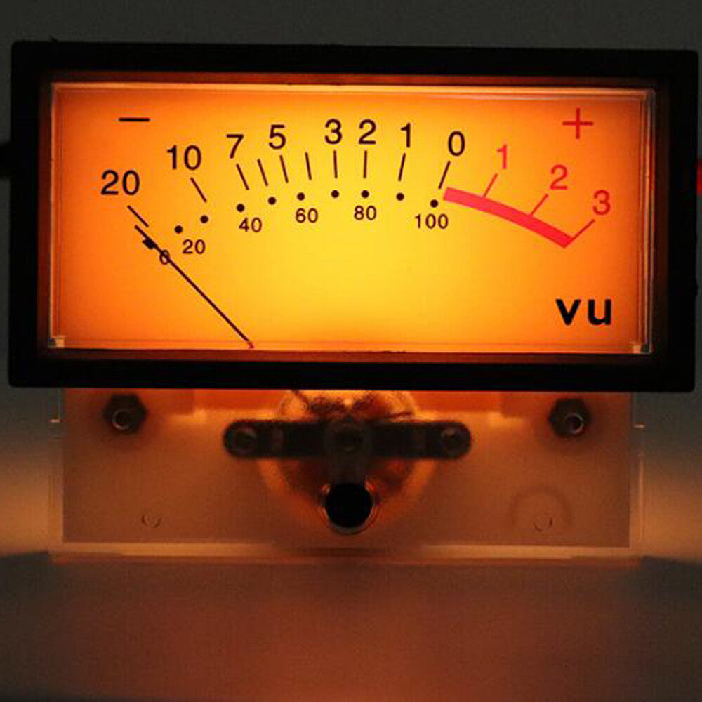 VU Level Audio Meter High Internal Resistance LED Backlight Pointer Meter 500UA