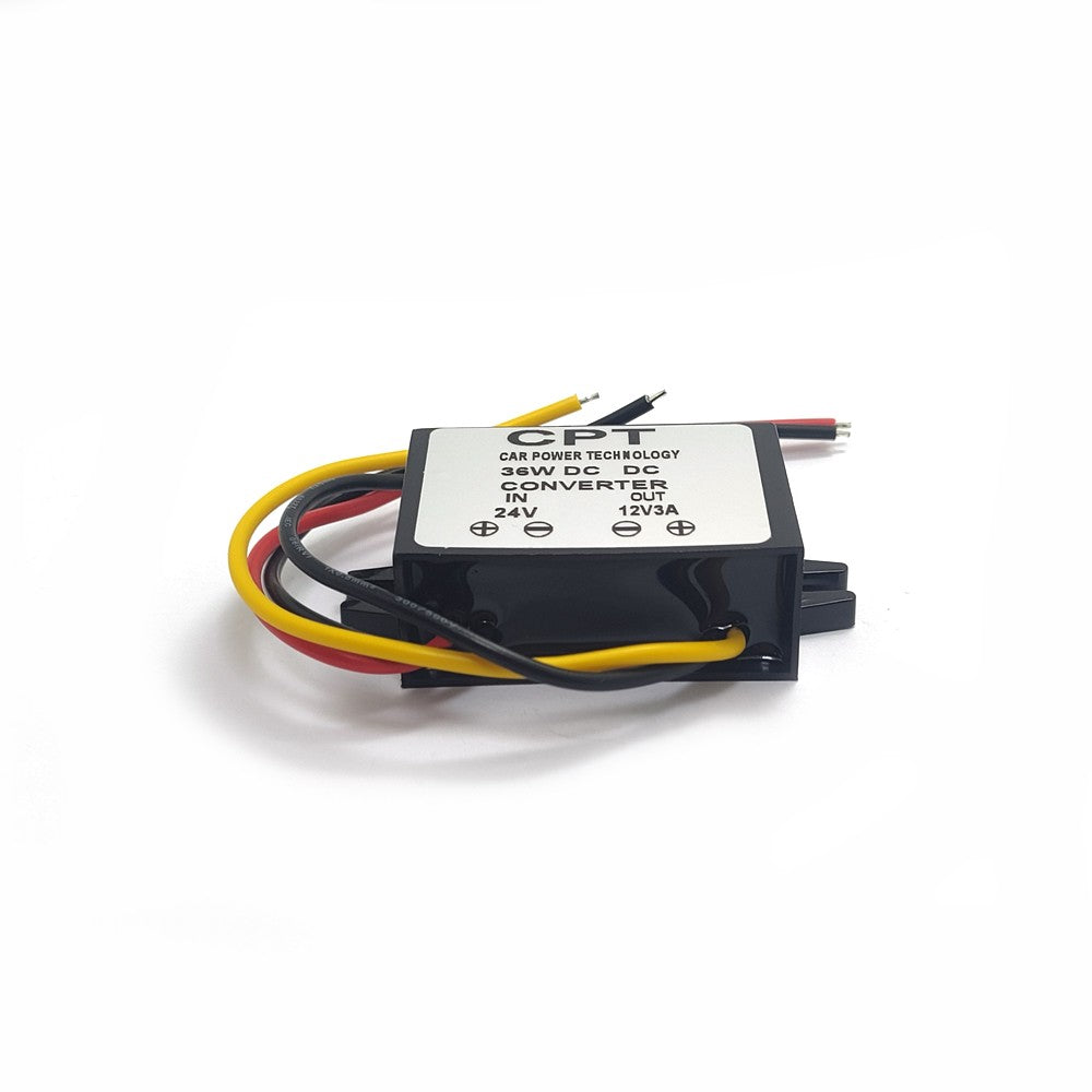 36W Step-down Power Adapter DC24V to DC12V3A Car Power Converter