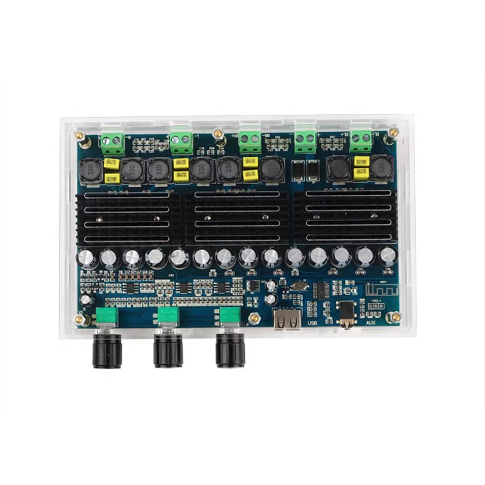 2x50W  2x100W Bluetooth Digital Power Amplifier Board 4 Channel Dual Bass Stereo