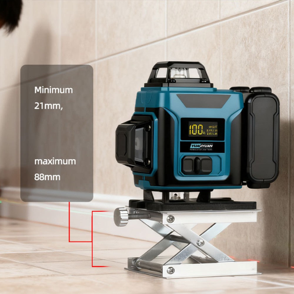 515nm High‑Precision Green Laser Level with Digital Display | Universal Level Tool for Indoor & Outdoor
