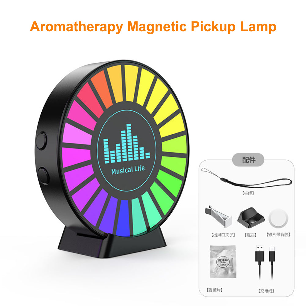 NEW Led Music Sound Pickup Lamp RGB Rhythm Light Car 3D Music Atmosphere Light
