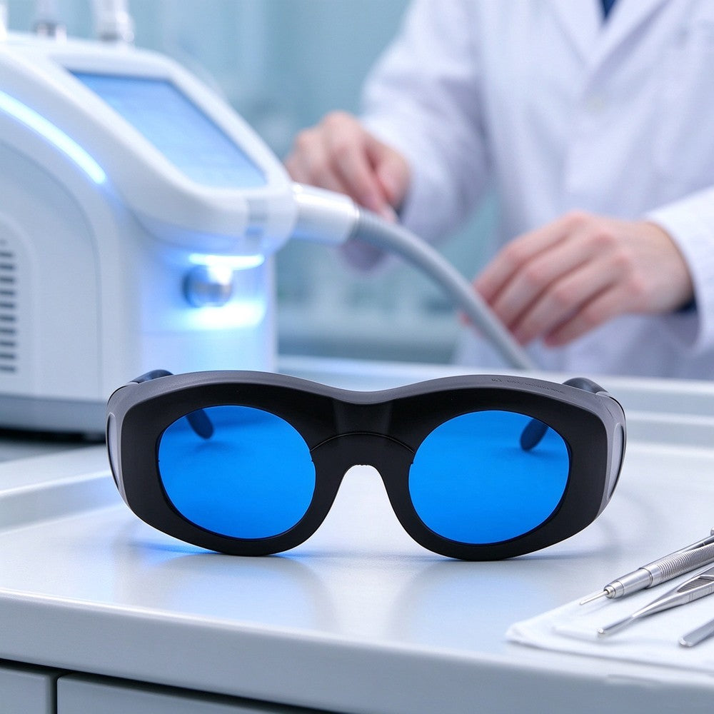600-1100nm OD6+ Laser Protective Goggles, 635nm 808nm 980nm 1064nm YAG Infrared Laser Safety Glasses