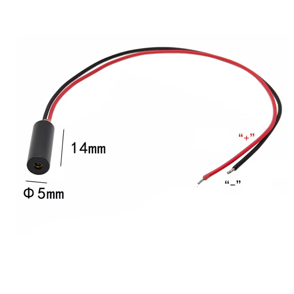 Φ5X14mm 850nm 5mW 10mW Infrared Light Fixed Focus Laser Module Positioning