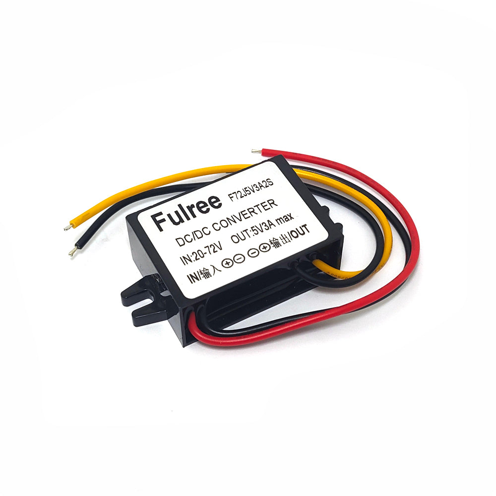 20-72V to 5V Power Converter Waterproof Ultra Thin Foot Power Step Down 1A 2A 3A