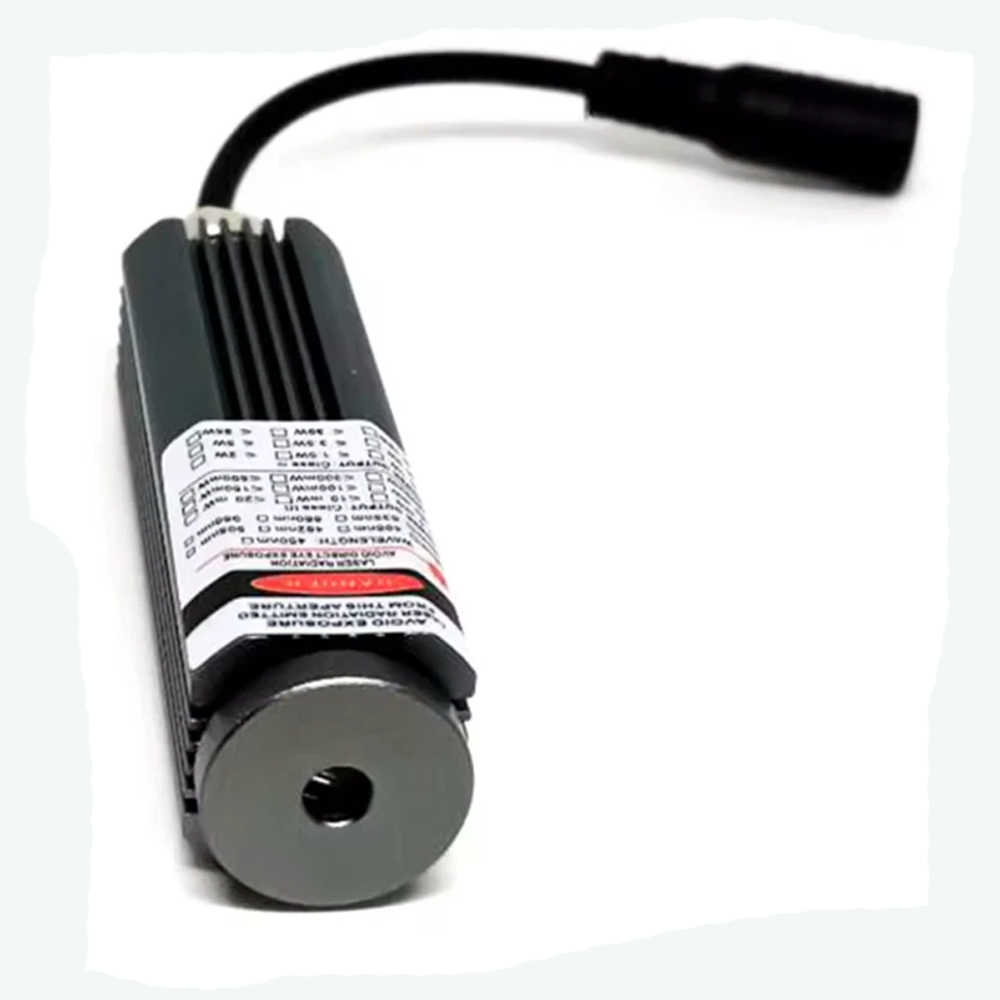 532nm 50mW Green Dot Line Cross Laser Diode Module Locator 25x75mm 5V Glass Collim Lens