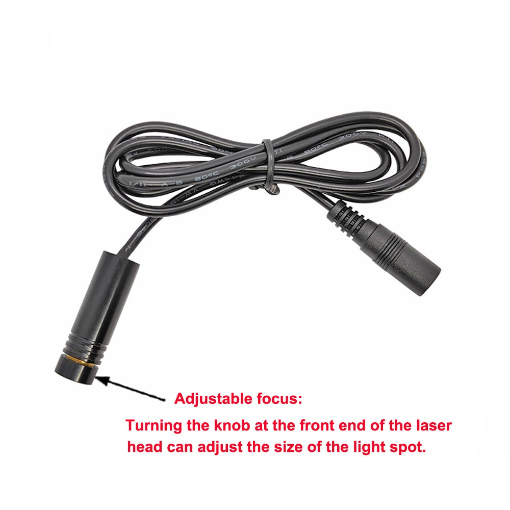 650nm 0.4mW 1mW 5mW 12x40mm 12V-24V Adjustable Red Dot Line Cross Module Laser Locator