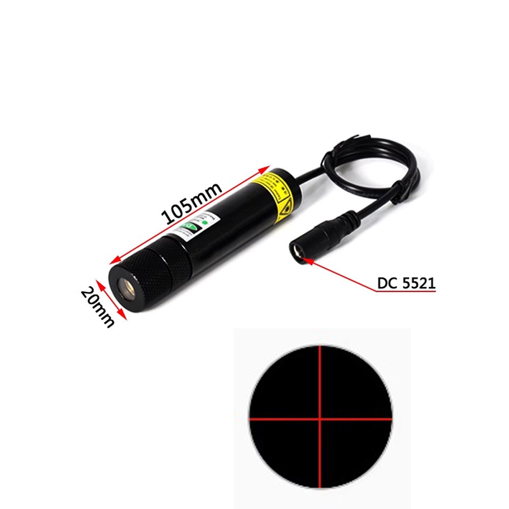 660nm 100mW 3V-5V Dot Line Cross Gypsophila Green Laser Module Woodworking Stone Cutting Equipment Positioning