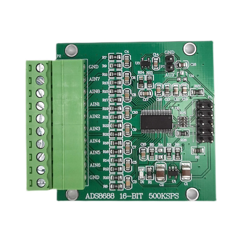 AD16-bit 500kSPS Single/Bipolar Input 8-Channel SAR/ADC Data Acquisition Module