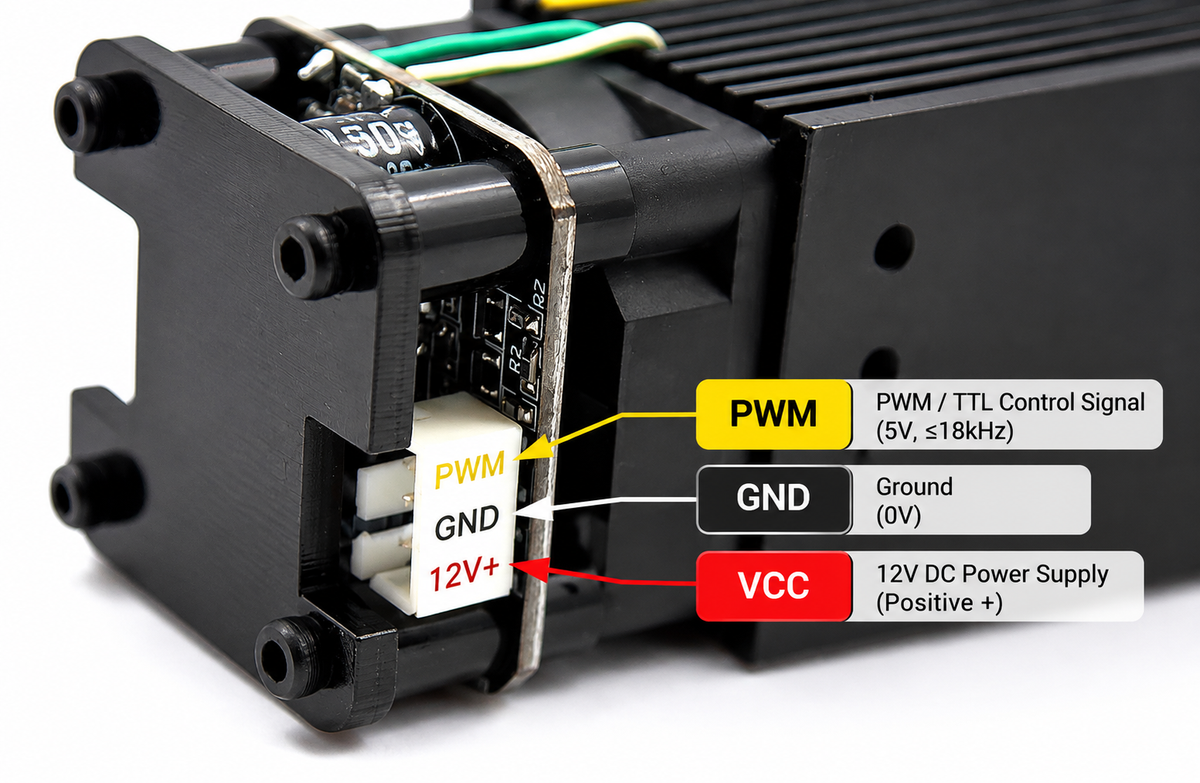 405nm laser module 3-pin PWM GND VCC connection