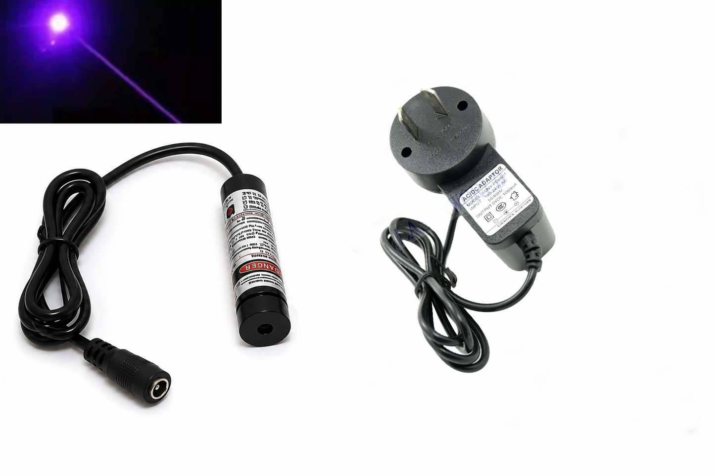 13x42mm Focusable 20mW 405nm Violet Laser Module (3-5.5V DC)