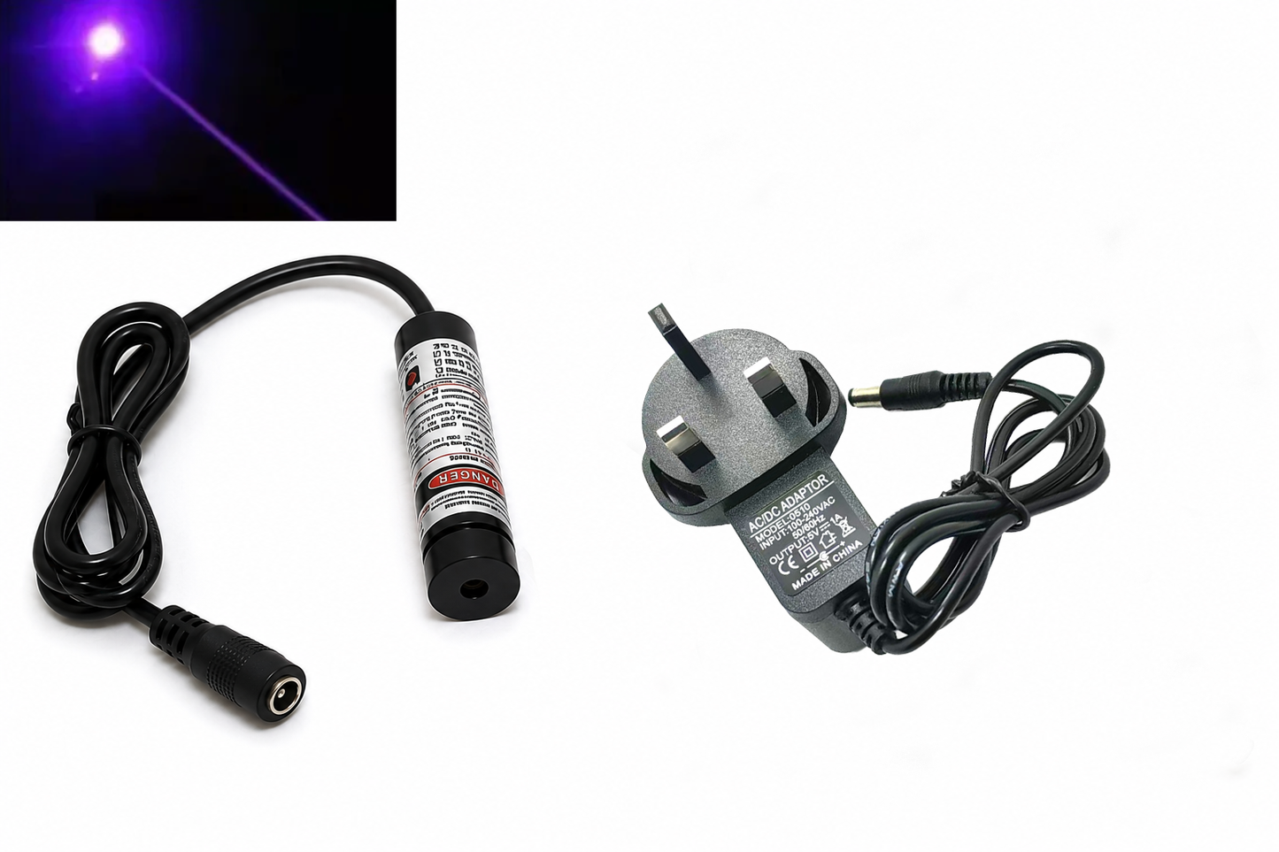 13x42mm Focusable 20mW 405nm Violet Laser Module (3-5.5V DC)
