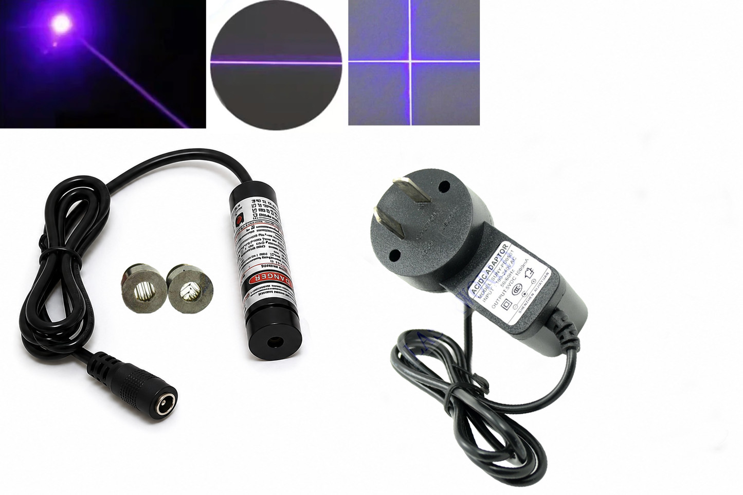 13x42mm Focusable 20mW 405nm Violet Laser Module (3-5.5V DC)