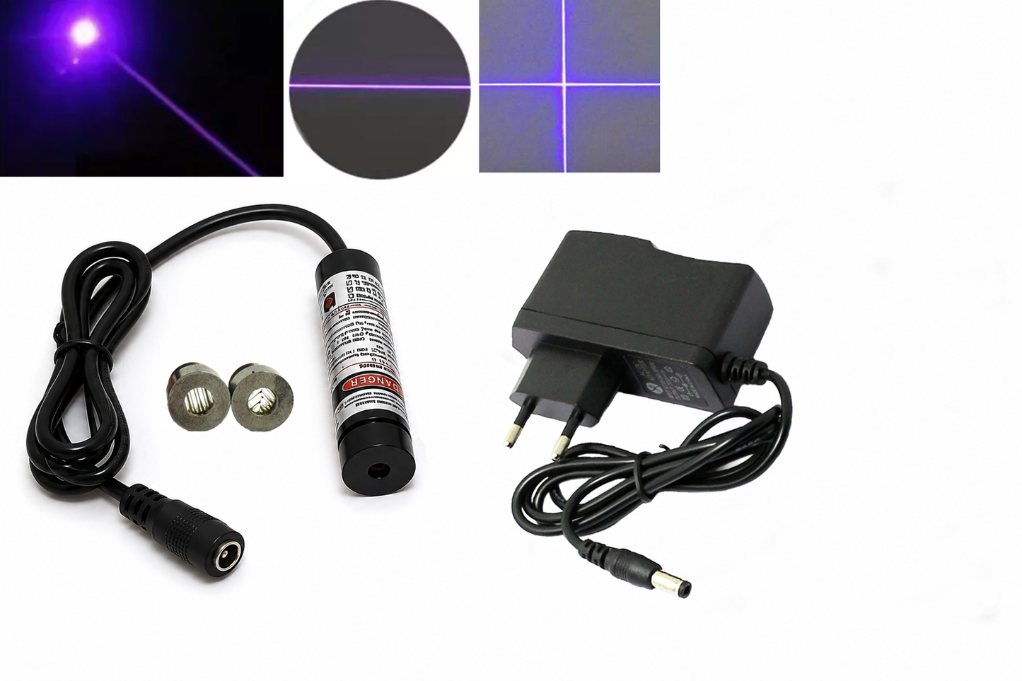 13x42mm Focusable 20mW 405nm Violet Laser Module (3-5.5V DC)