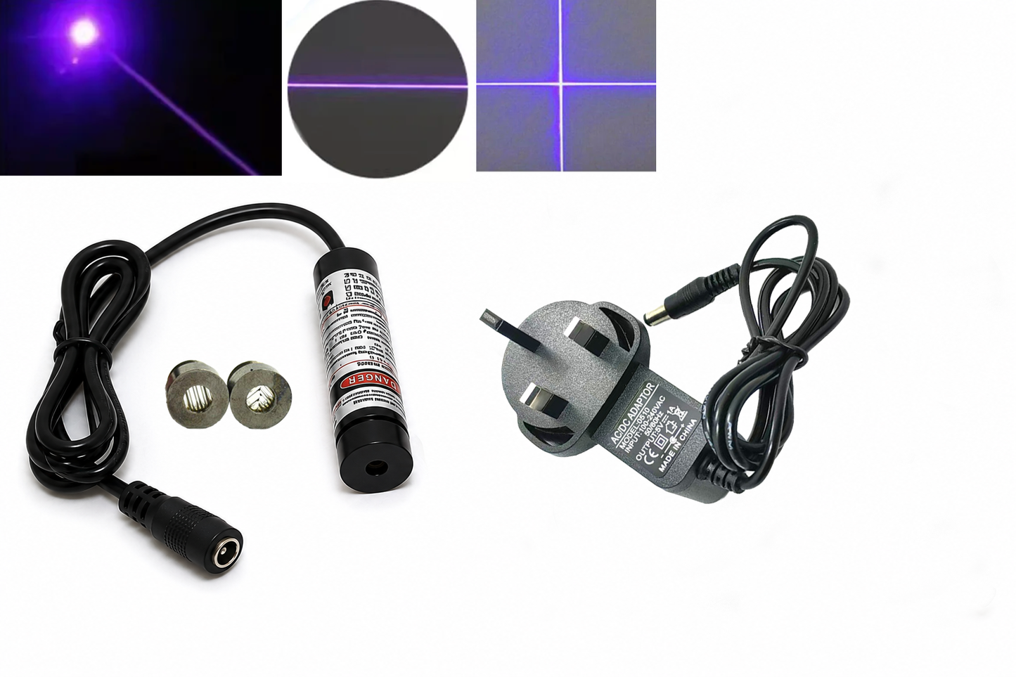 13x42mm Focusable 20mW 405nm Violet Laser Module (3-5.5V DC)